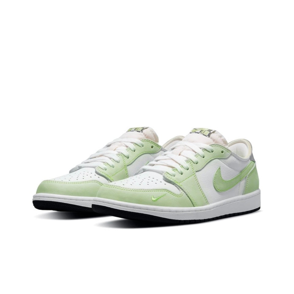 Jordan 1 Retro Low White Ghost Green Black