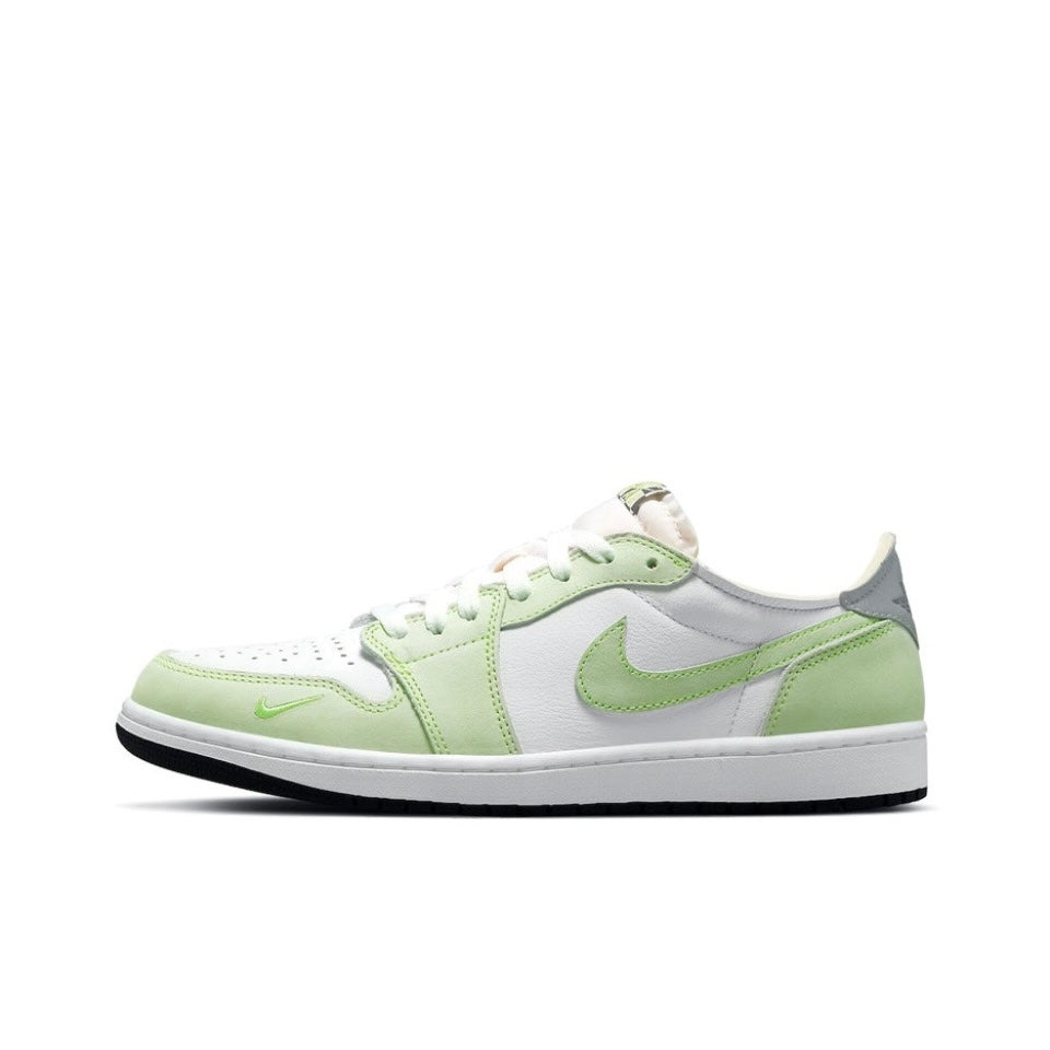 Jordan 1 Retro Low White Ghost Green Black