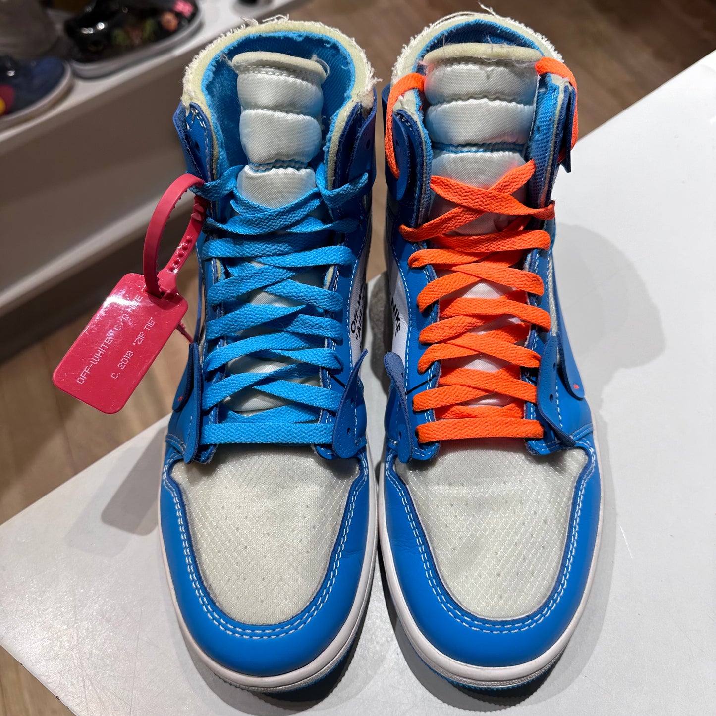 Jordan 1 Retro High Off-White University Blue Pre-owned US 9