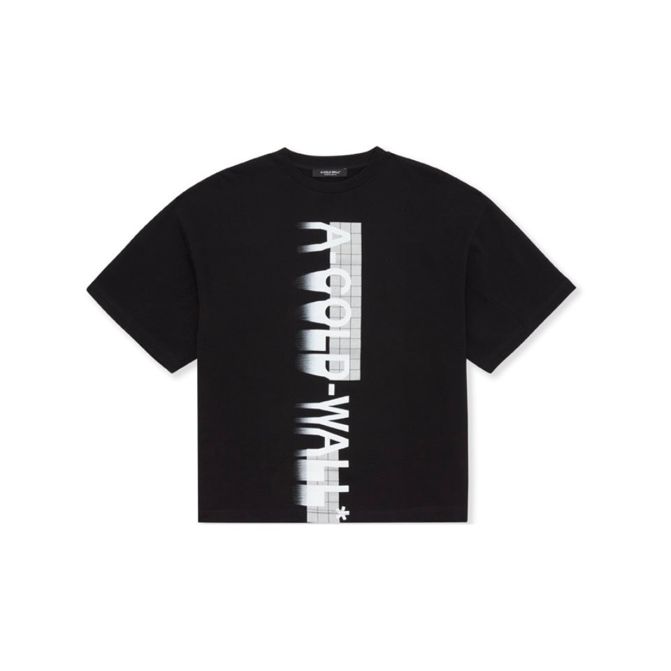 A-COLD-WALL blurred logo-print T-shirt