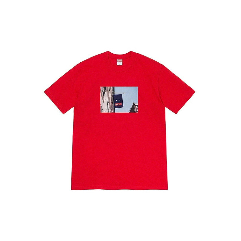 Supreme FW19 Week 1 Banner Tee Red