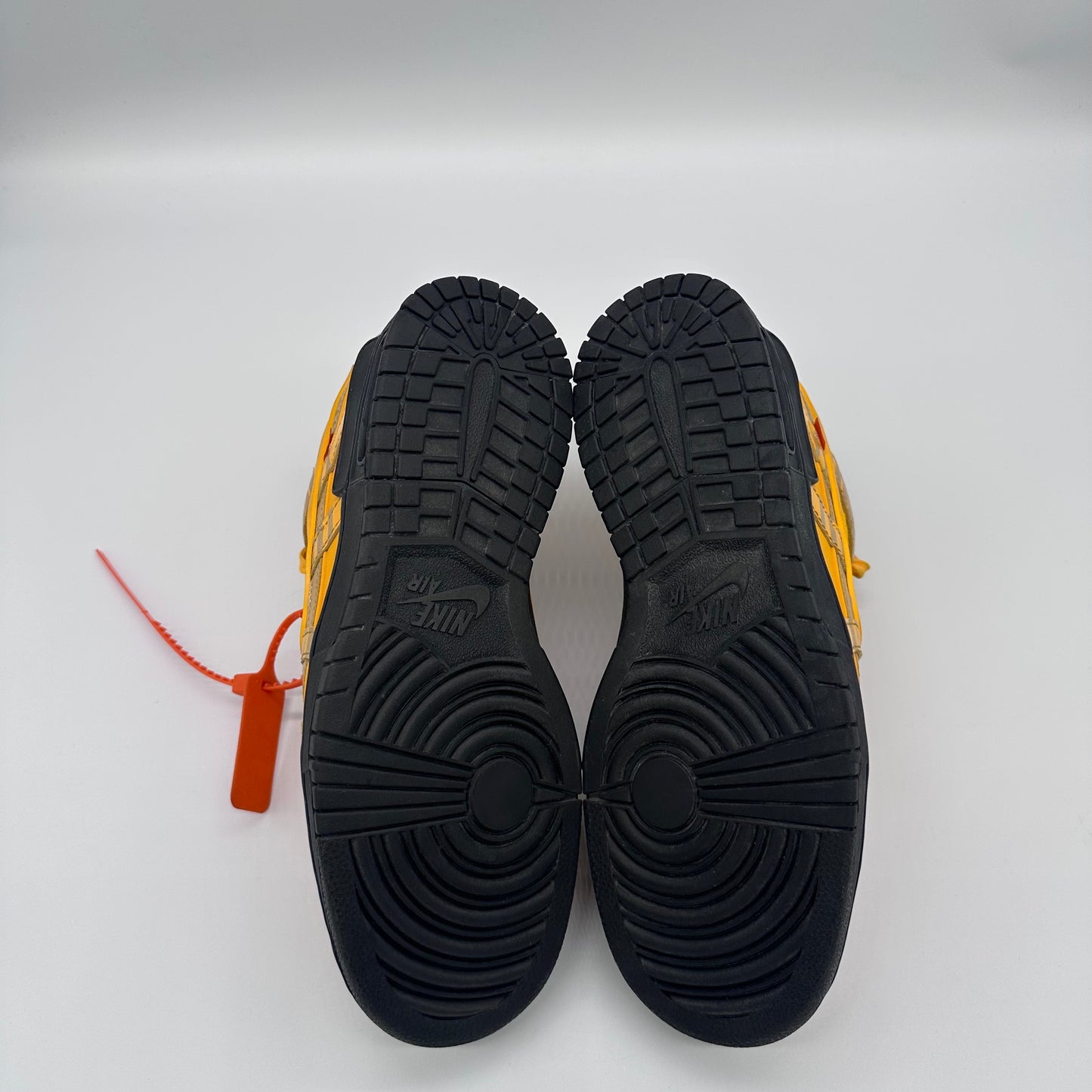 Nike Air Rubber Dunk Off-White University Gold-Pre-owned US 10