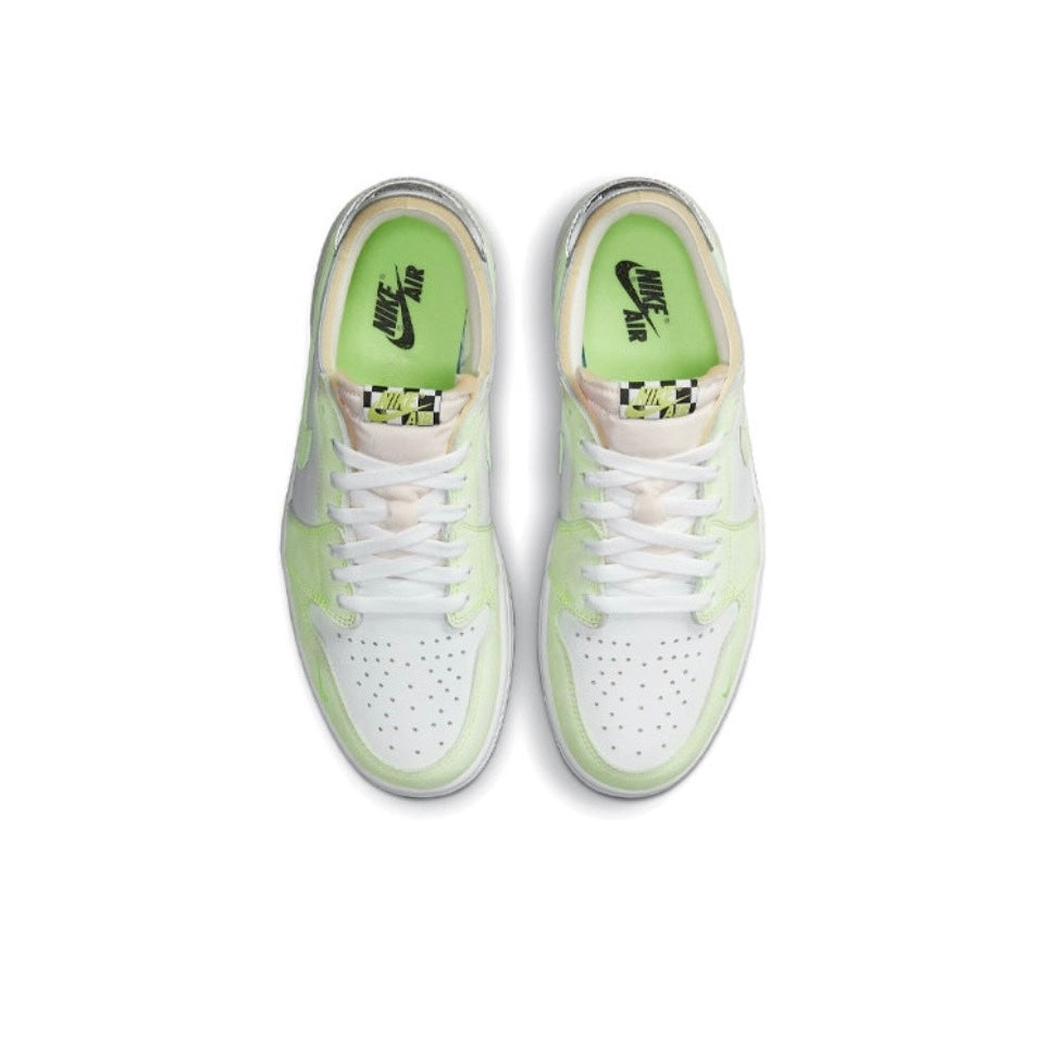 Jordan 1 Retro Low White Ghost Green Black