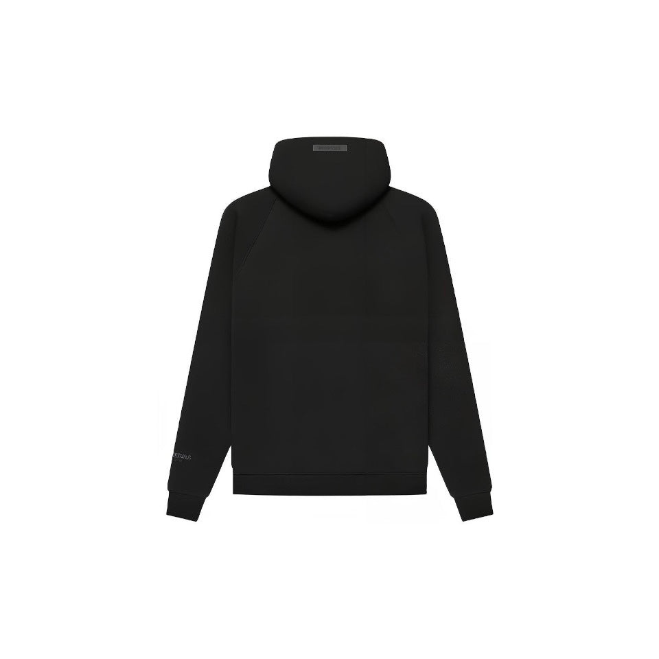 Essentials Fear of God Pull-over Chest Logo Hoodie Black