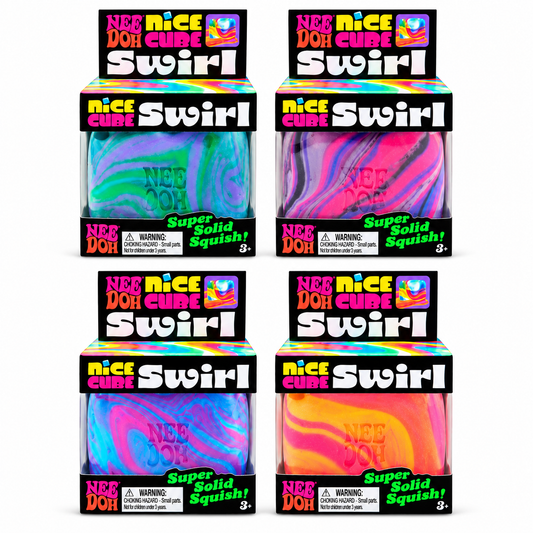 NeeDoh Swirl Nice Cube Squishy Fidget Toy