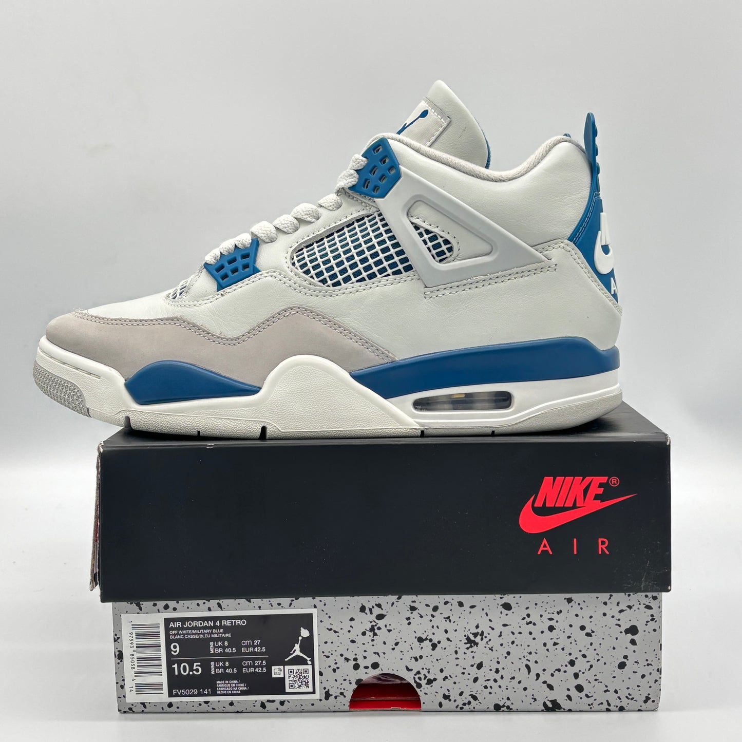 Jordan 4 Retro Military Blue Pre-owned US9