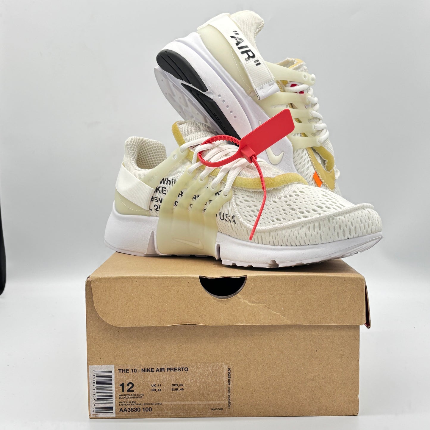 Nike Air Presto Off-White White (2018) pre-owned US12