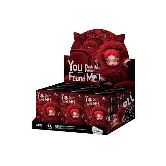 Pop Mart SKULLPANDA You Found Me! Series Vinyl Plush Pendant Sealed Case (9 Blind Box)