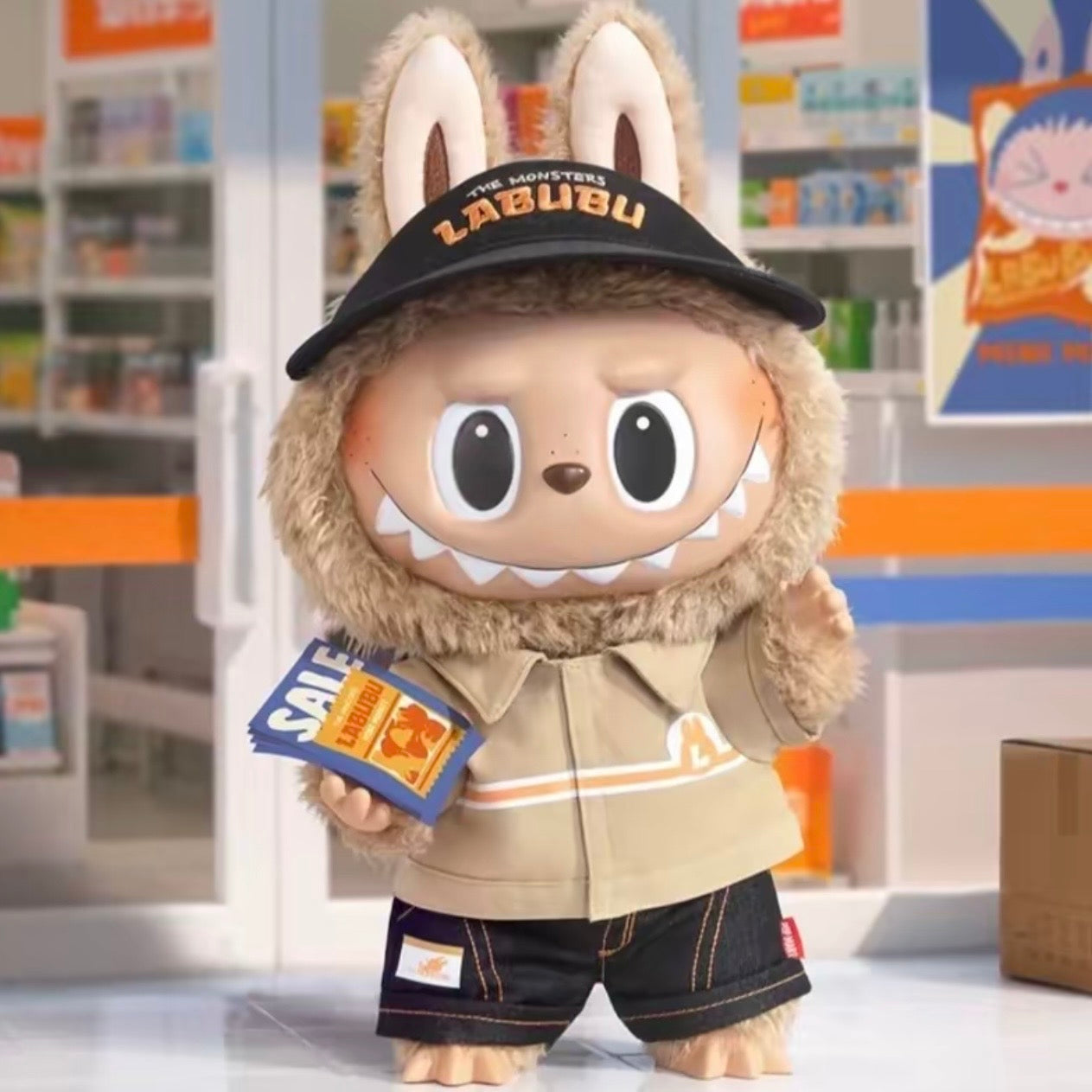 Pop Mart Labubu The Monsters The Naughty Cashier Vinyl Plush Doll