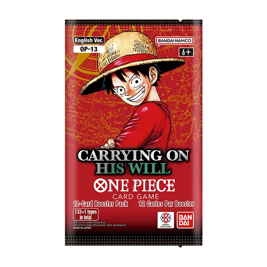 One Piece Card Game Carrying On His Will OP-13 Single Booster Pack