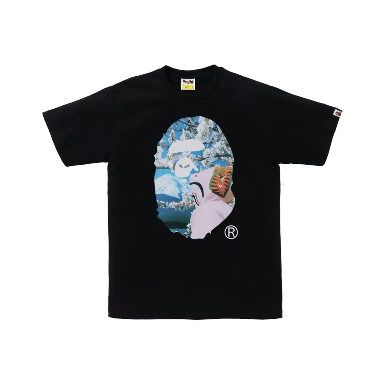BAPE Sakura Ape Head Photo I Tee