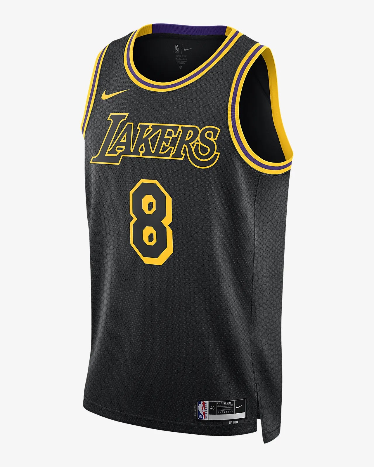 Nike Kobe Mamba Mentality Los Angeles Lakers City Edition Swingman Jersey (FW23) Black