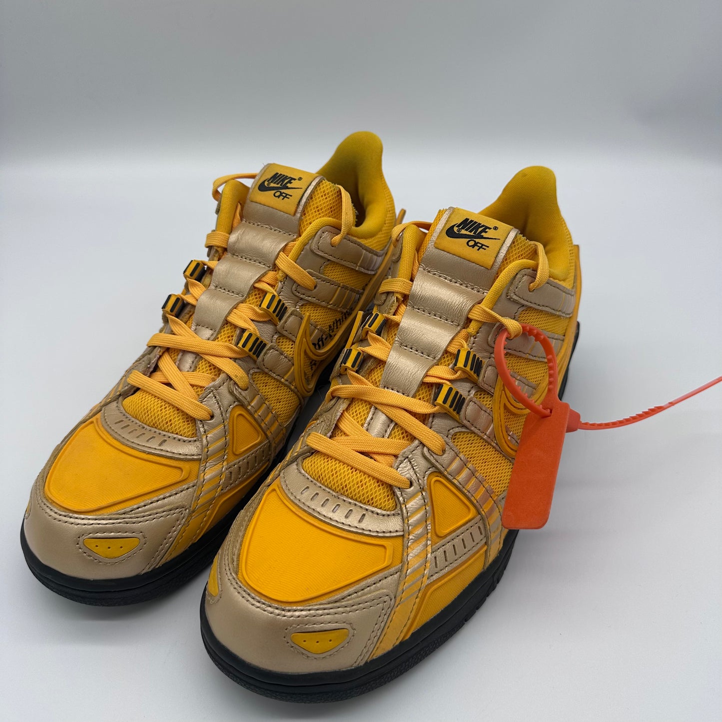 Nike Air Rubber Dunk Off-White University Gold-Pre-owned US 10