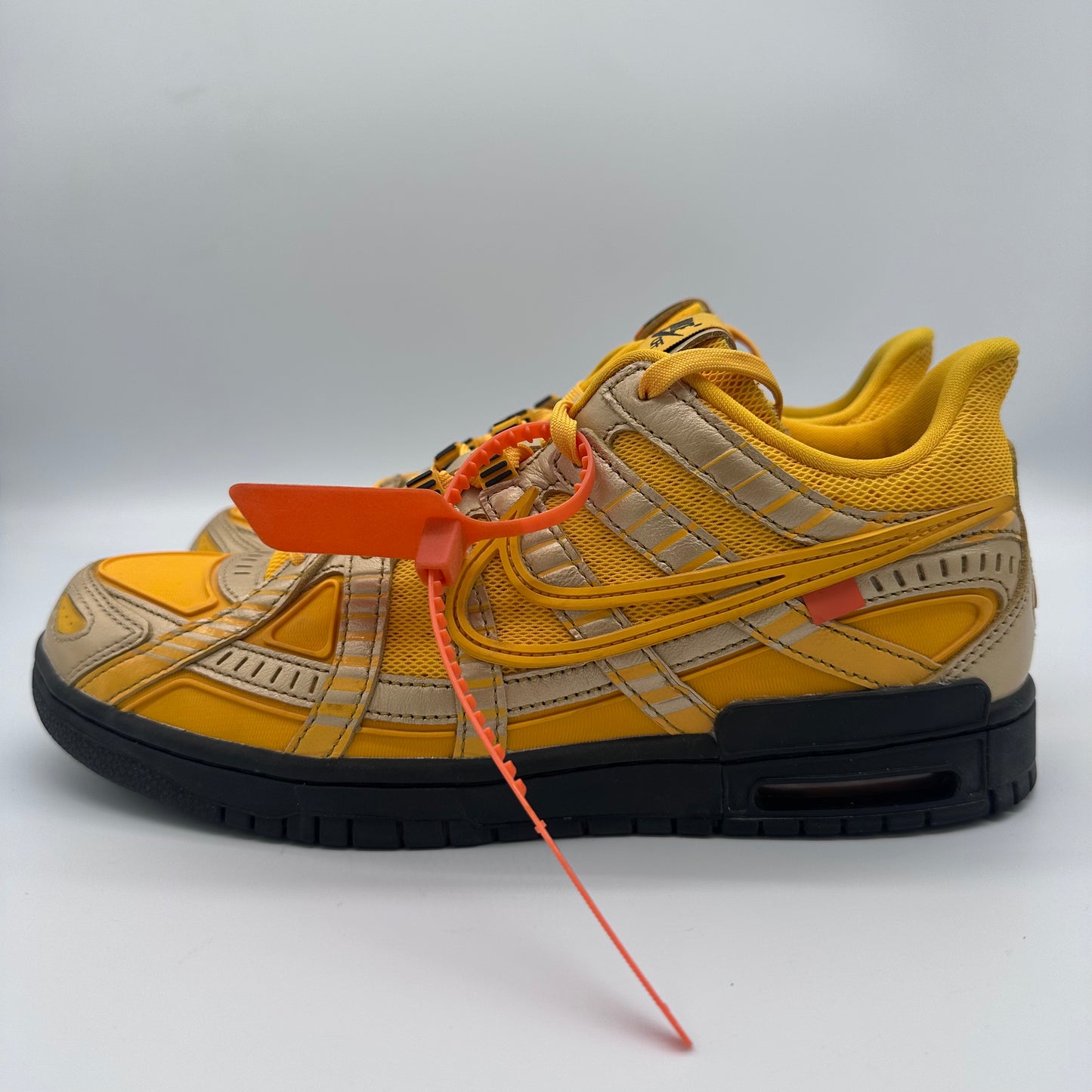 Nike Air Rubber Dunk Off-White University Gold-Pre-owned US 10