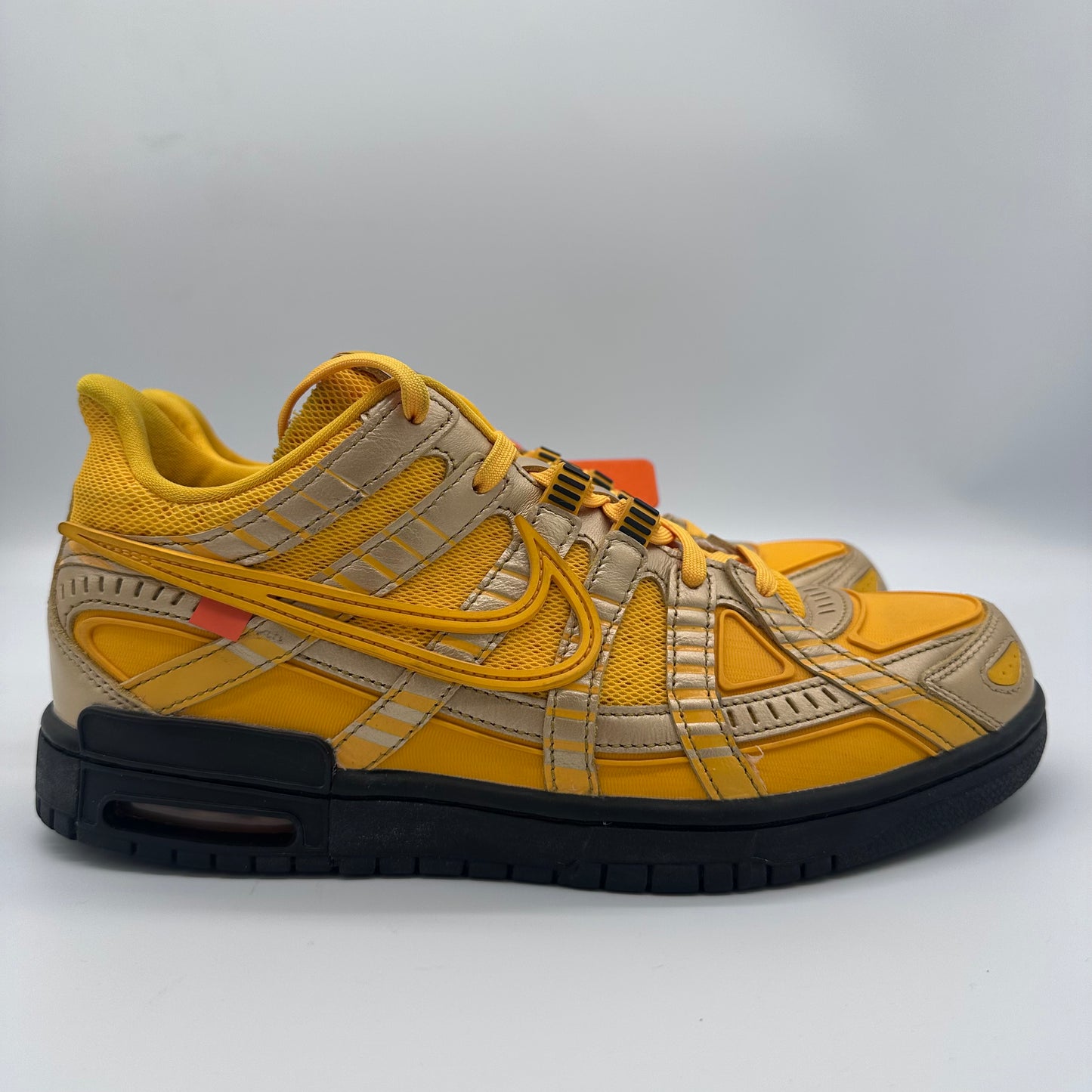 Nike Air Rubber Dunk Off-White University Gold-Pre-owned US 10