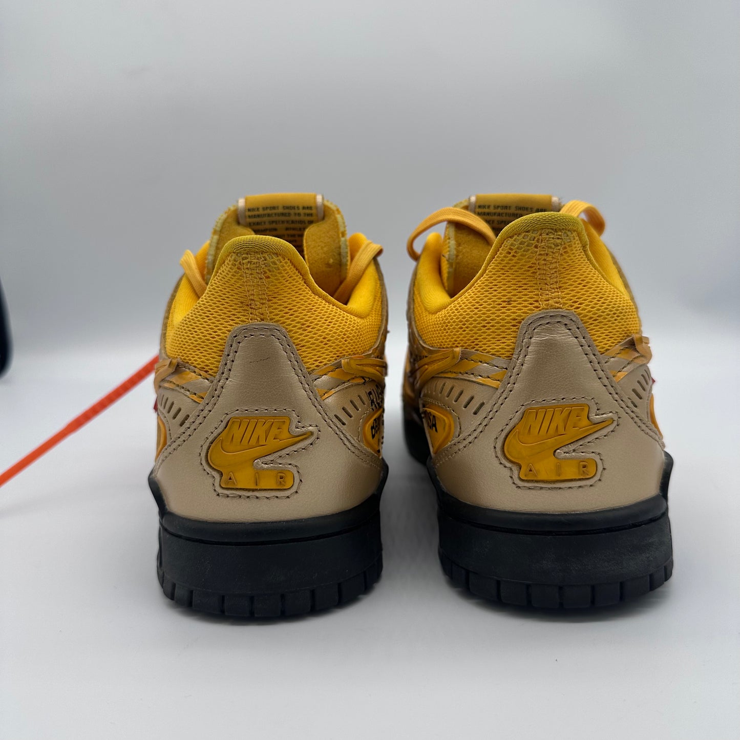 Nike Air Rubber Dunk Off-White University Gold-Pre-owned US 10