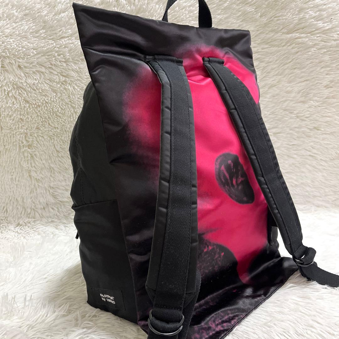 RAF SIMONS x Eastpak Black Satin Poster Backpack SAT EAR F(2019)
