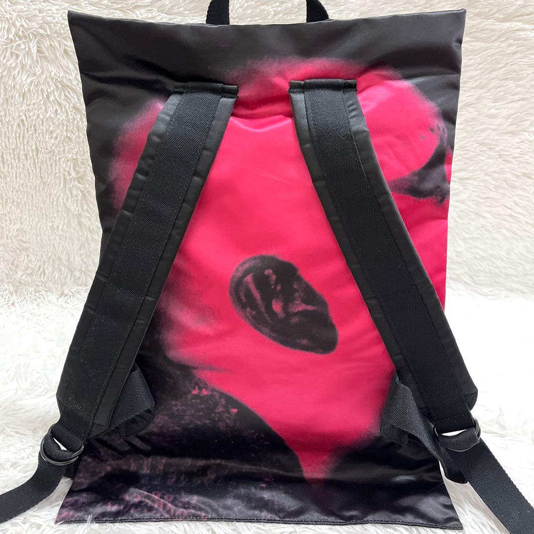 RAF SIMONS x Eastpak Black Satin Poster Backpack SAT EAR F(2019)