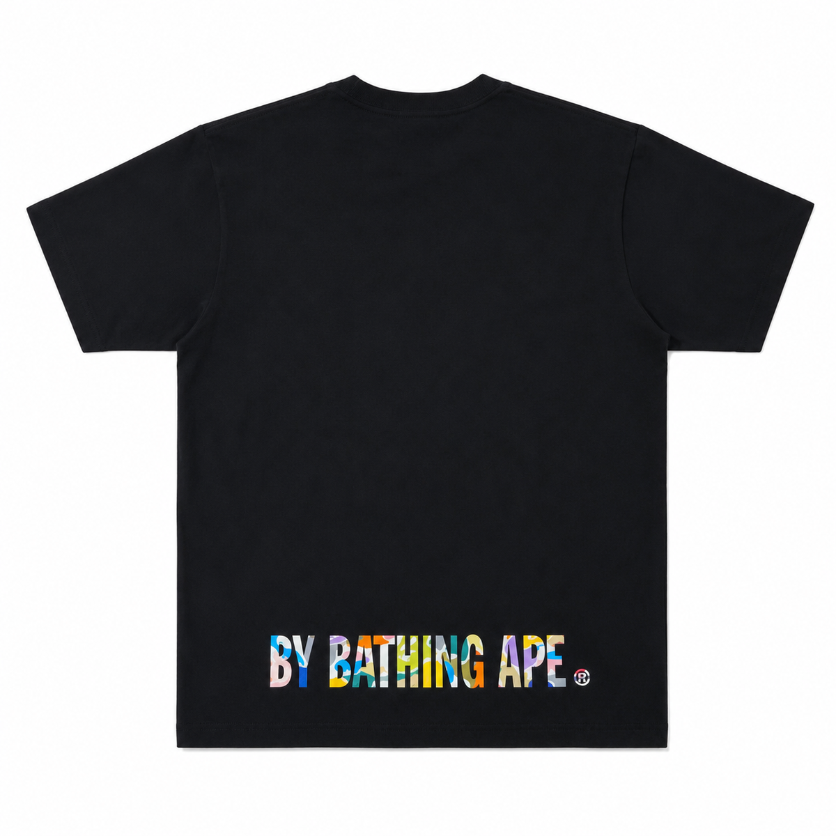 BAPE New Multi Camo Ape Face Tee Black