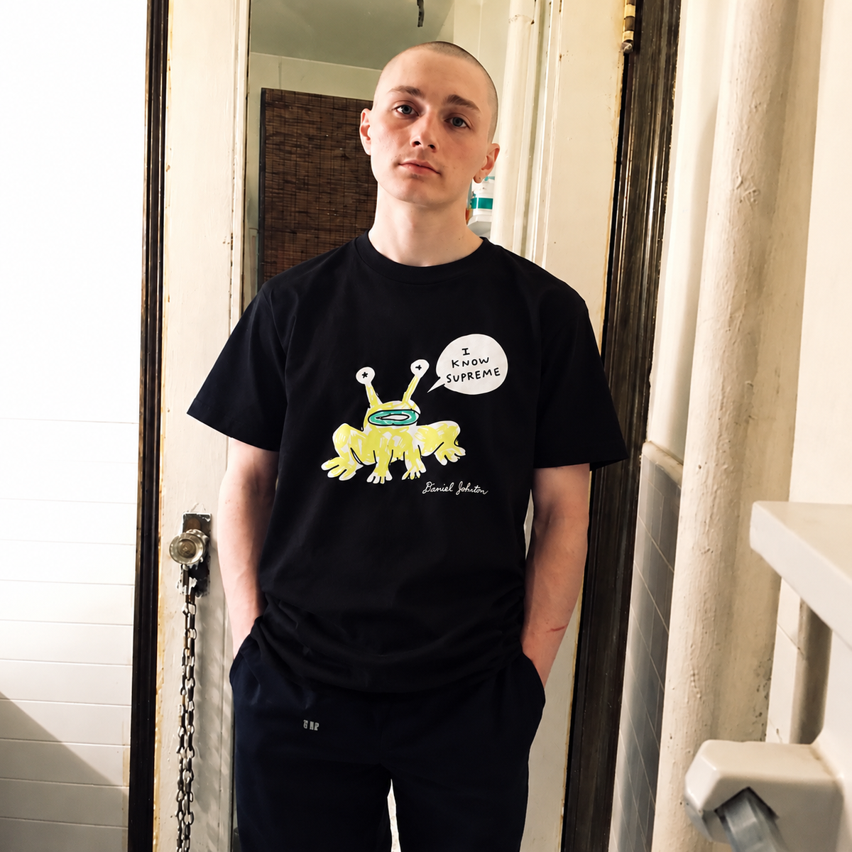 Supreme Daniel Johnston Frog Tee Black (20SS)
