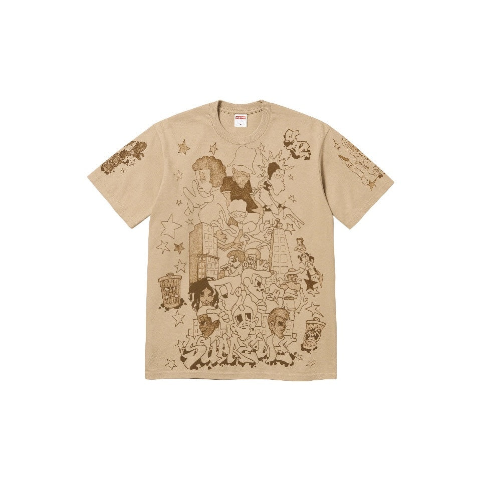 Supreme Downtown Tee Khaki