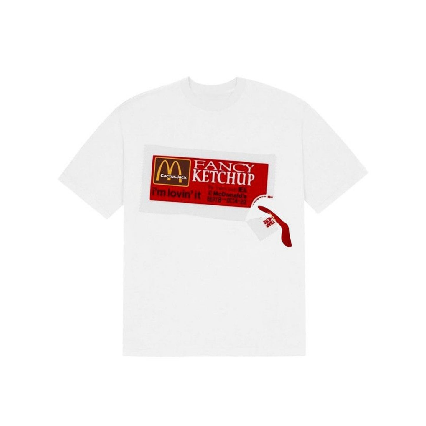 Cactus Jack by Travis Scott x Cactus Plant Flea Market Ketchup T-Shirt 'White' (2020)