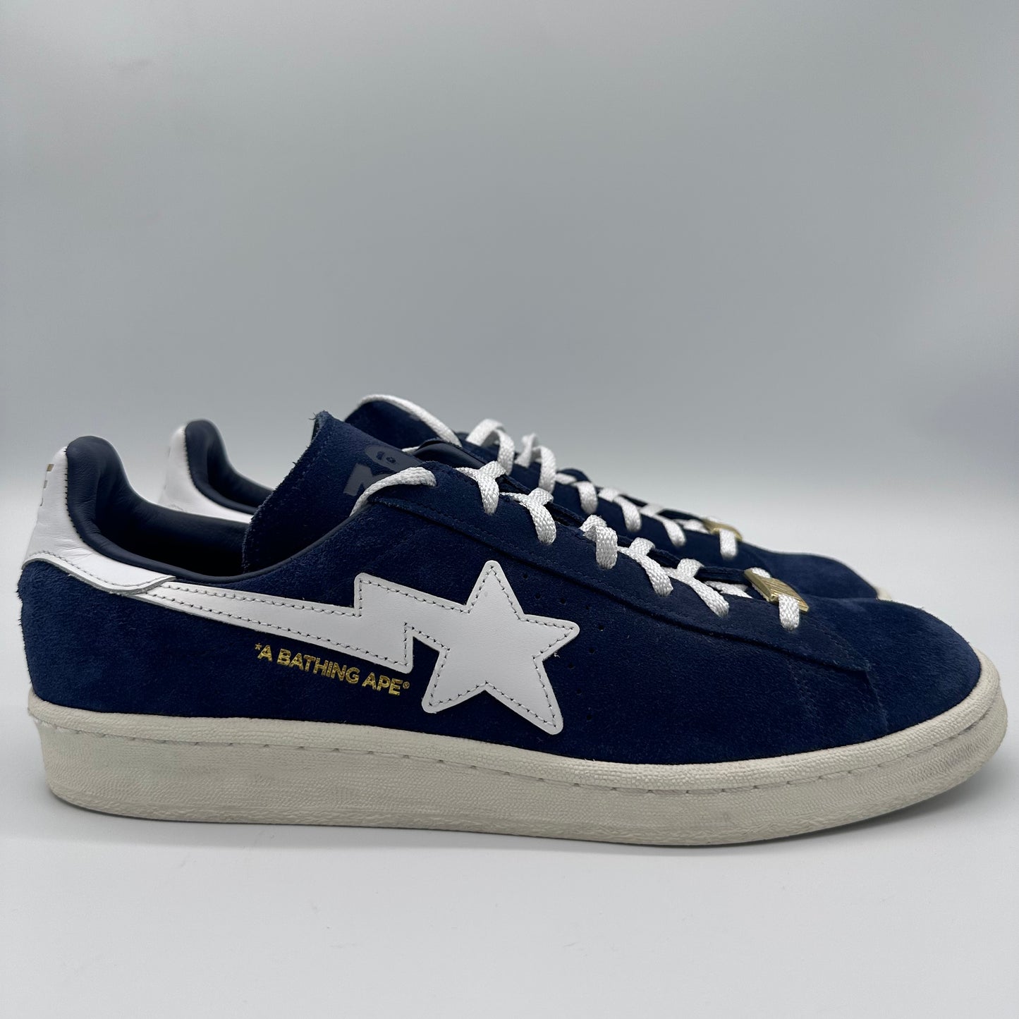 BAPE x Adidas Campus 80s Collegiate Navy Pre-owned US10.5
