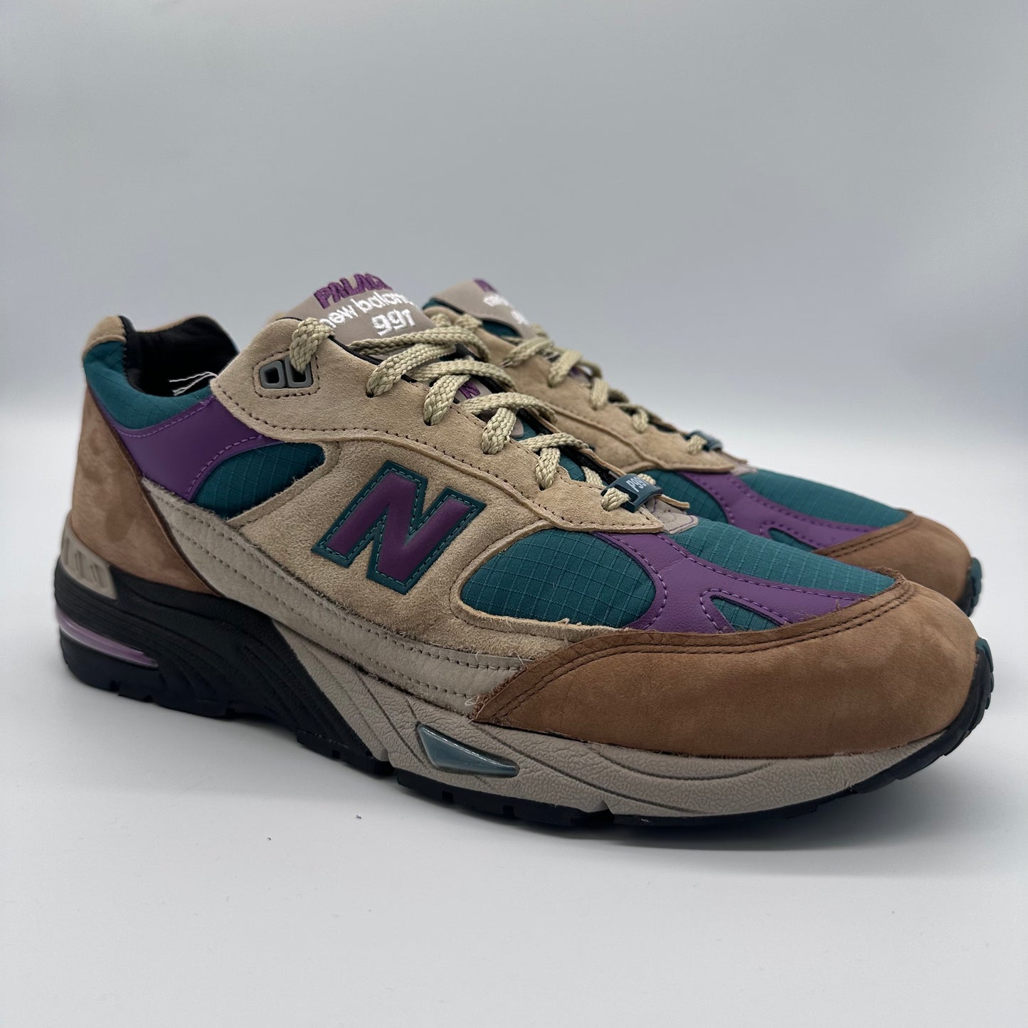 Palace x New Balance 991 Made In England Teal (2023) Pre-owned US11