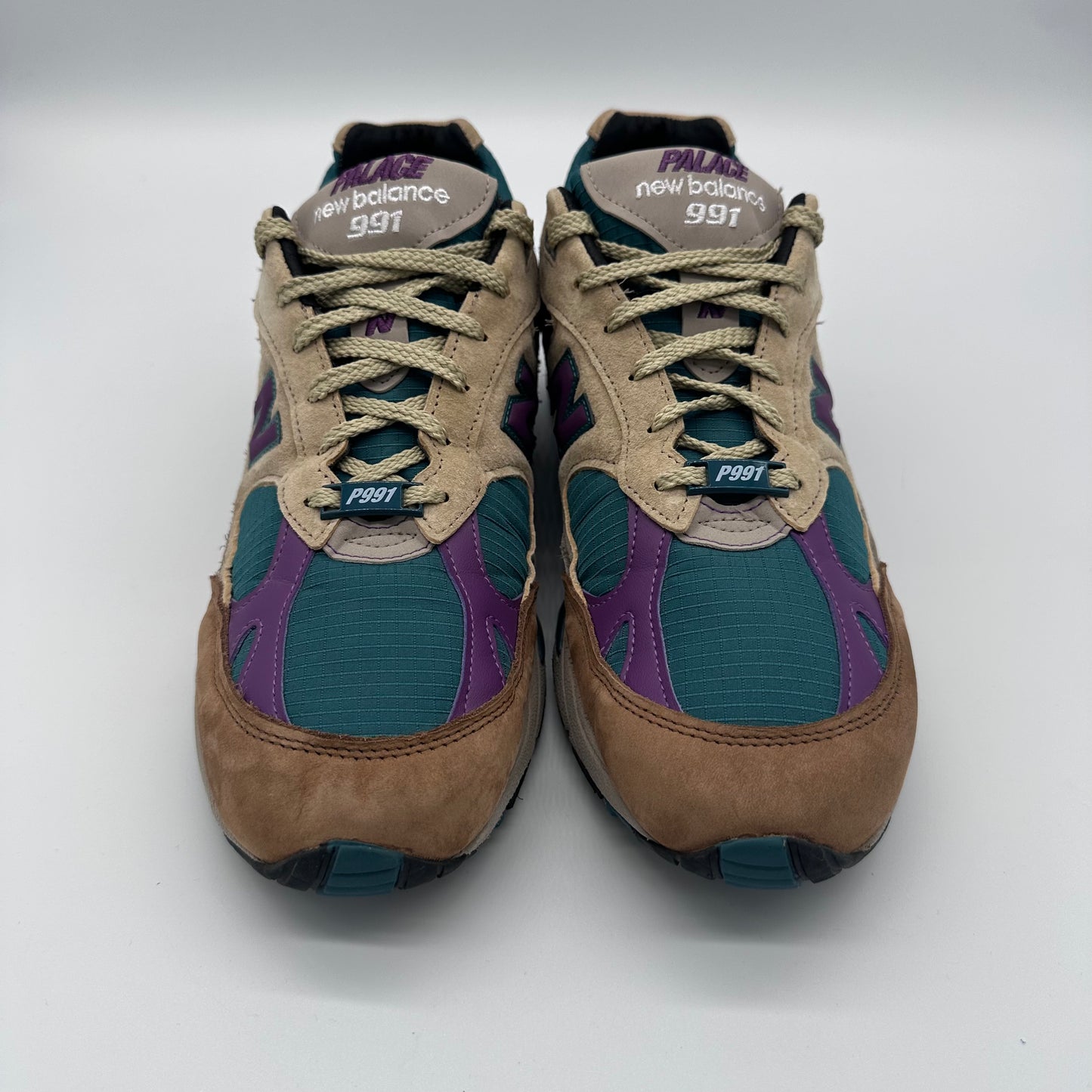 Palace x New Balance 991 Made In England Teal (2023) Pre-owned US11