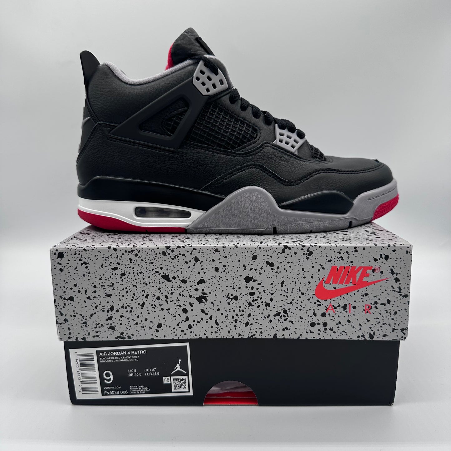 Jordan 4 Retro Bred Reimagined Pre-owned US 9