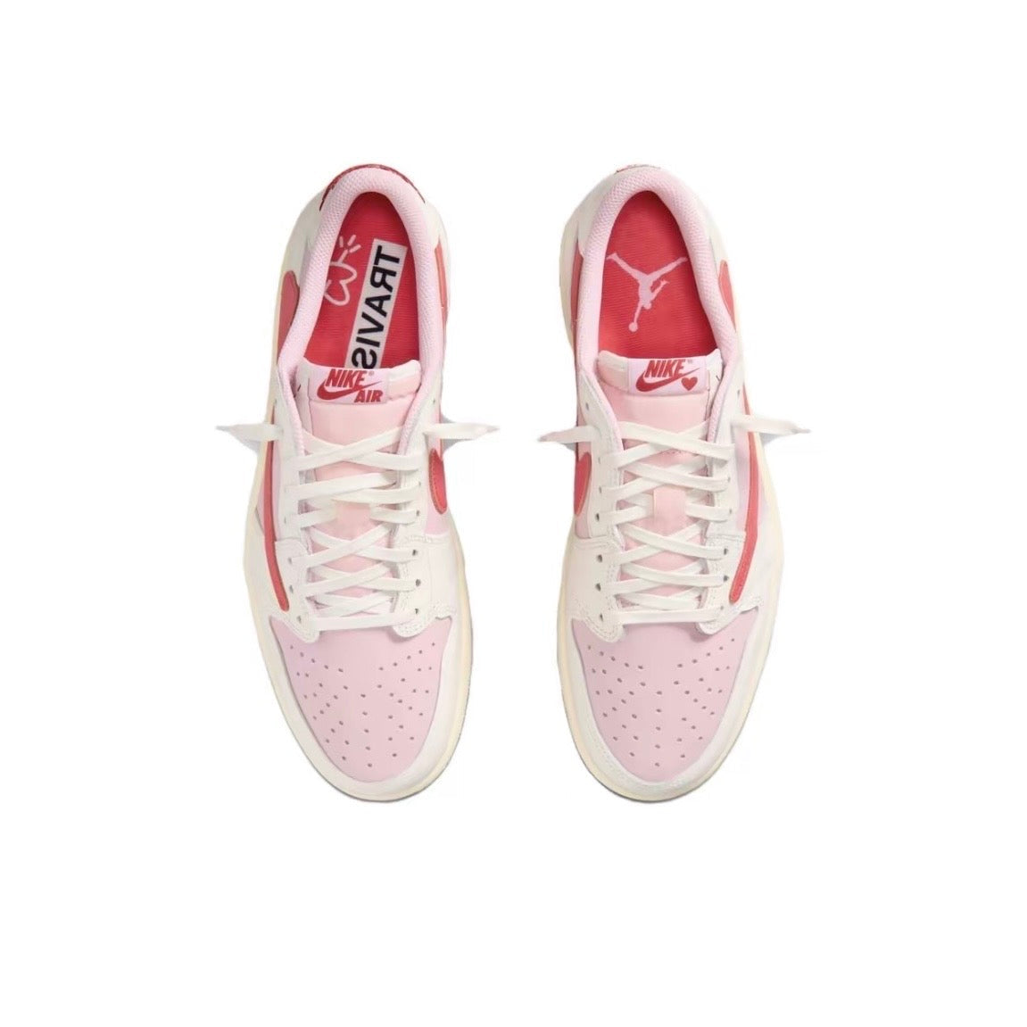 Air Jordan 1 Low x Travis Scott Shy Pink and Tropical Pink