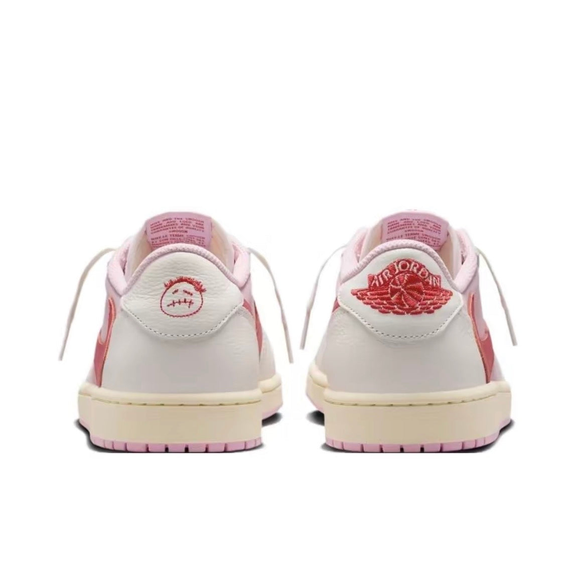 Air Jordan 1 Low x Travis Scott Shy Pink and Tropical Pink