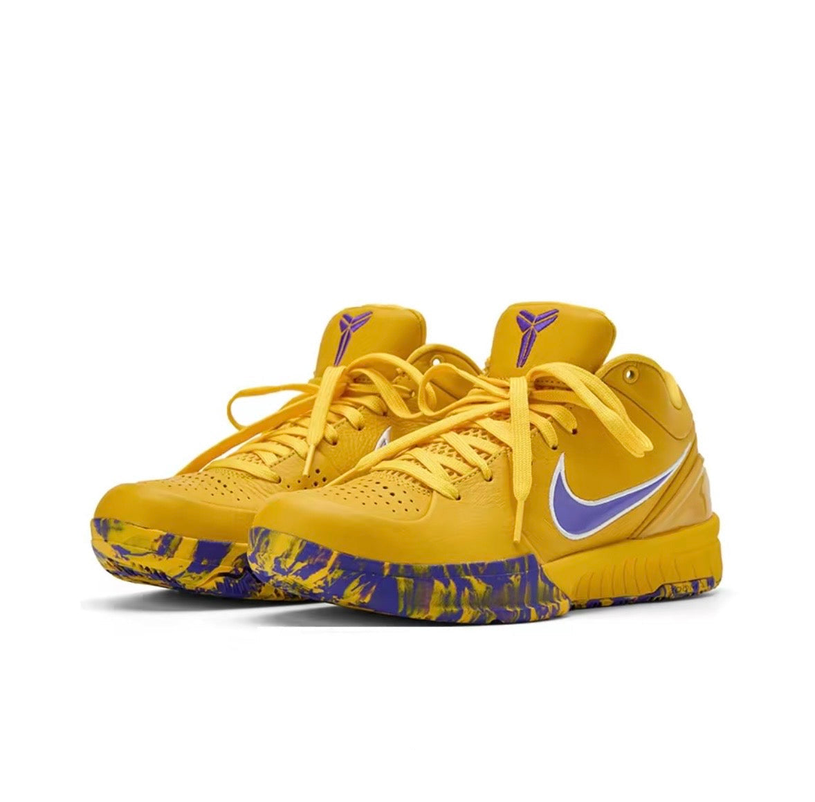 Nike Kobe 4 Protro Draft Day Pack Los Angeles Lakers heel view