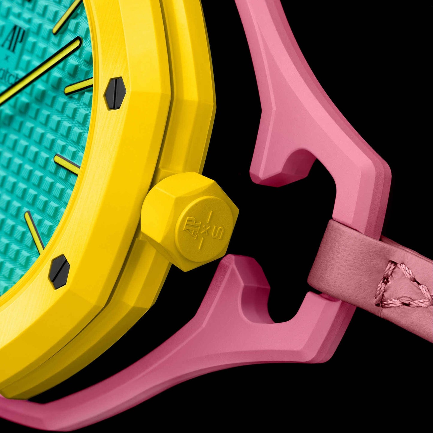 Swatch x Audemars Piguet AP Bioceramic Royal Pop Watch Savonnette Otg Roz