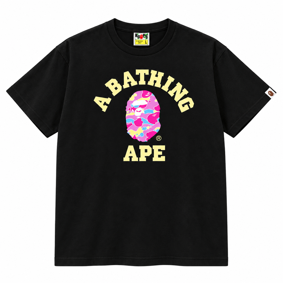 BAPE STA Camo College Tee (26SS)