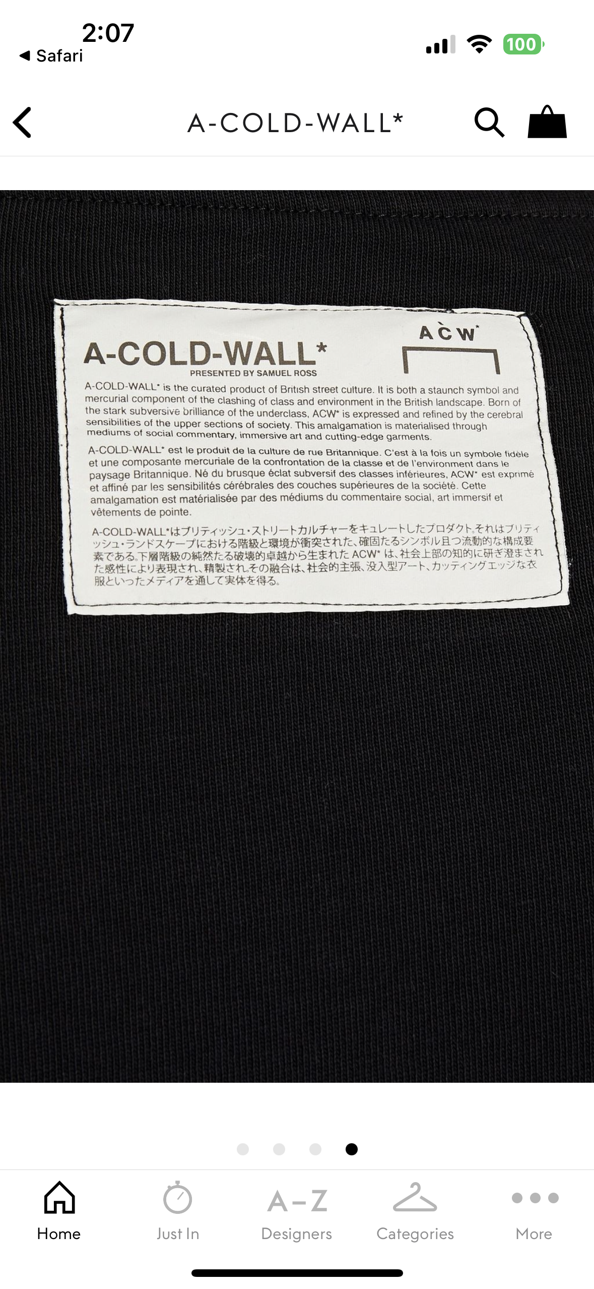 A-COLD-WALL Logo-appliqued printed cotton T Shirt