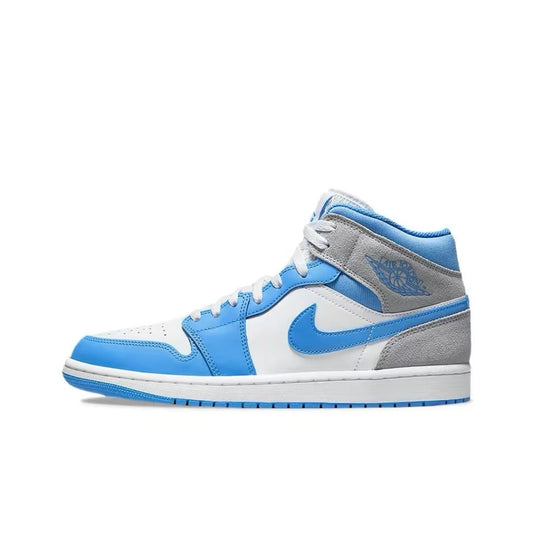 Jordan 1 Mid University Blue Grey