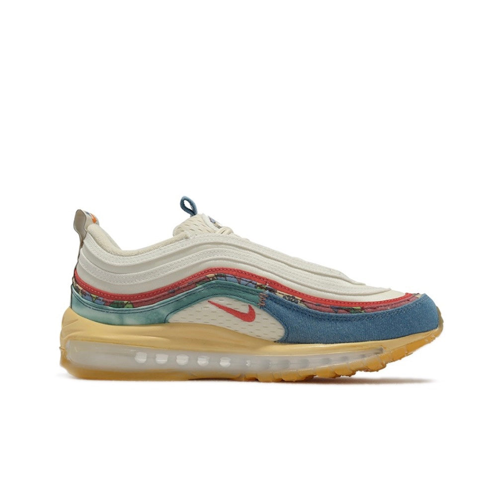 Nike Air Max 97 Coconut Milk Fossil Denim Red