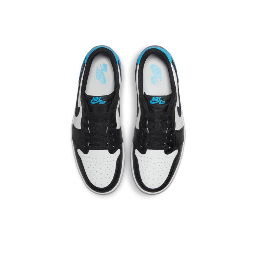 Jordan 1 Retro Low OG Black Dark Powder Blue