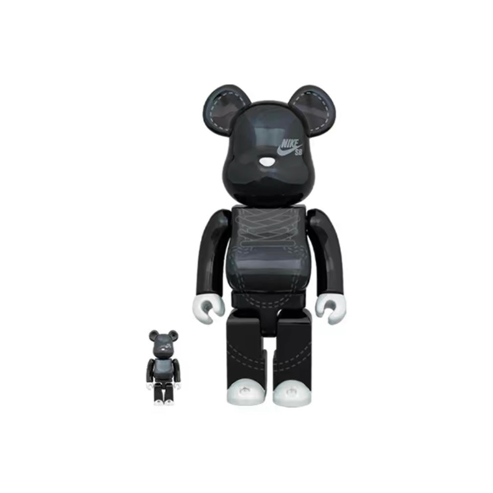 Bearbrick NIKE SB 2020 100% & 400% Set Black