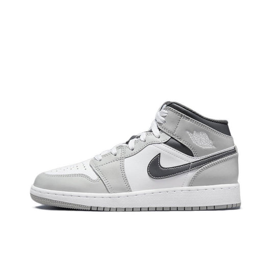 Jordan 1 Mid Light Smoke Grey (GS)