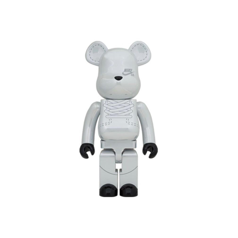 Bearbrick x Nike SB 2020 1000% Silver White