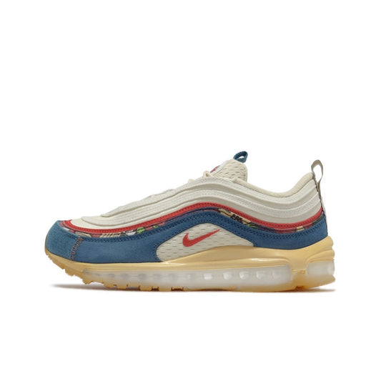 Nike Air Max 97 Coconut Milk Fossil Denim Red