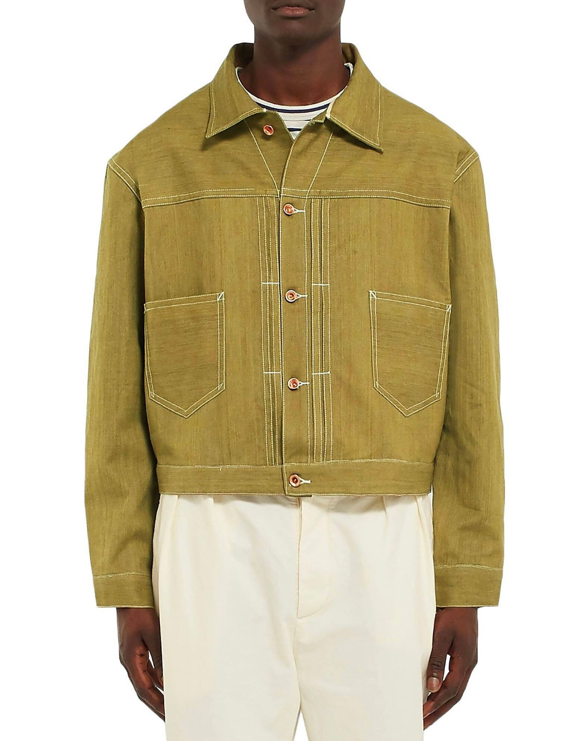 Story MFG Sundae Denim Jacket Green