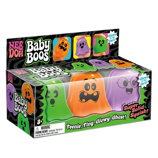 NeeDoh Glow-In-The-Dark Baby Boos Squishy Toy Set